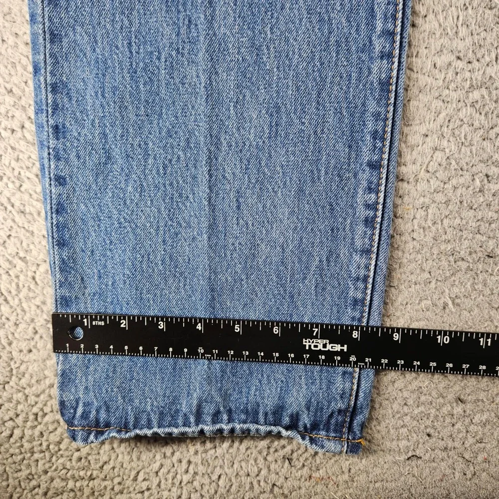 Levis 501 Jeans Mens 38x32 Blue Medium Wash Straight Leg Button Fly‎ Denim Jeans